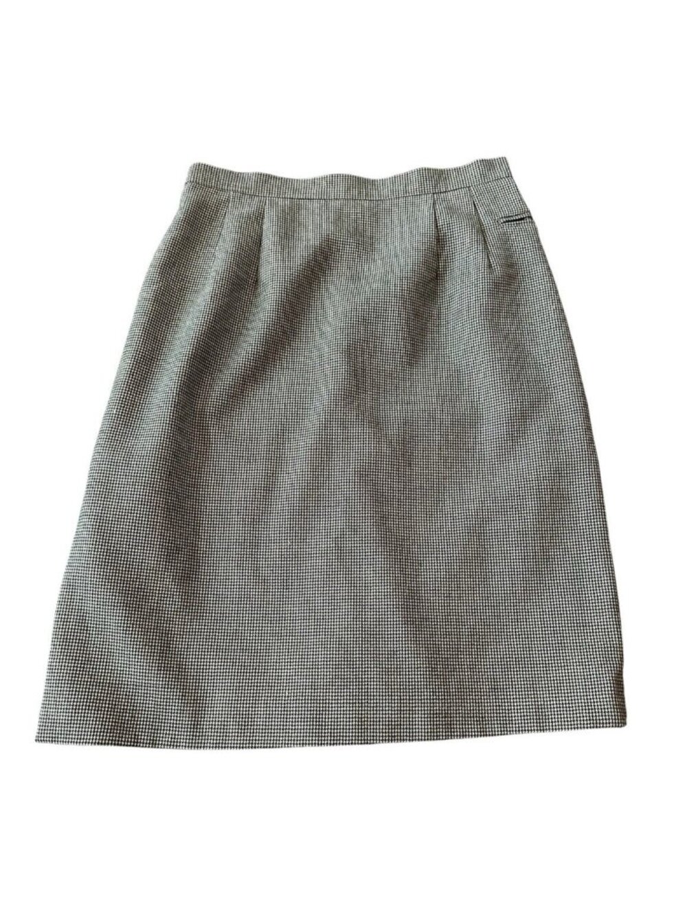 Houndstooth‎ Vintage Harve Bernard Wool Midi Skirt 10 Secretary Academia Siren